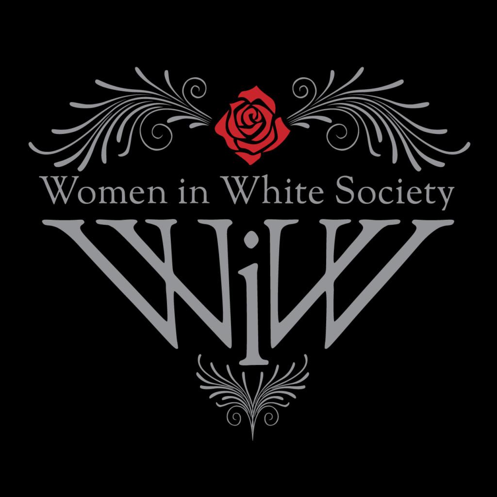 Women in White Logo - Fondo Nero