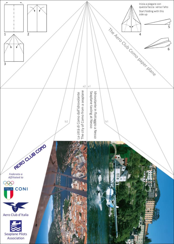 Aeroplano di carta Aero Club Como - 1