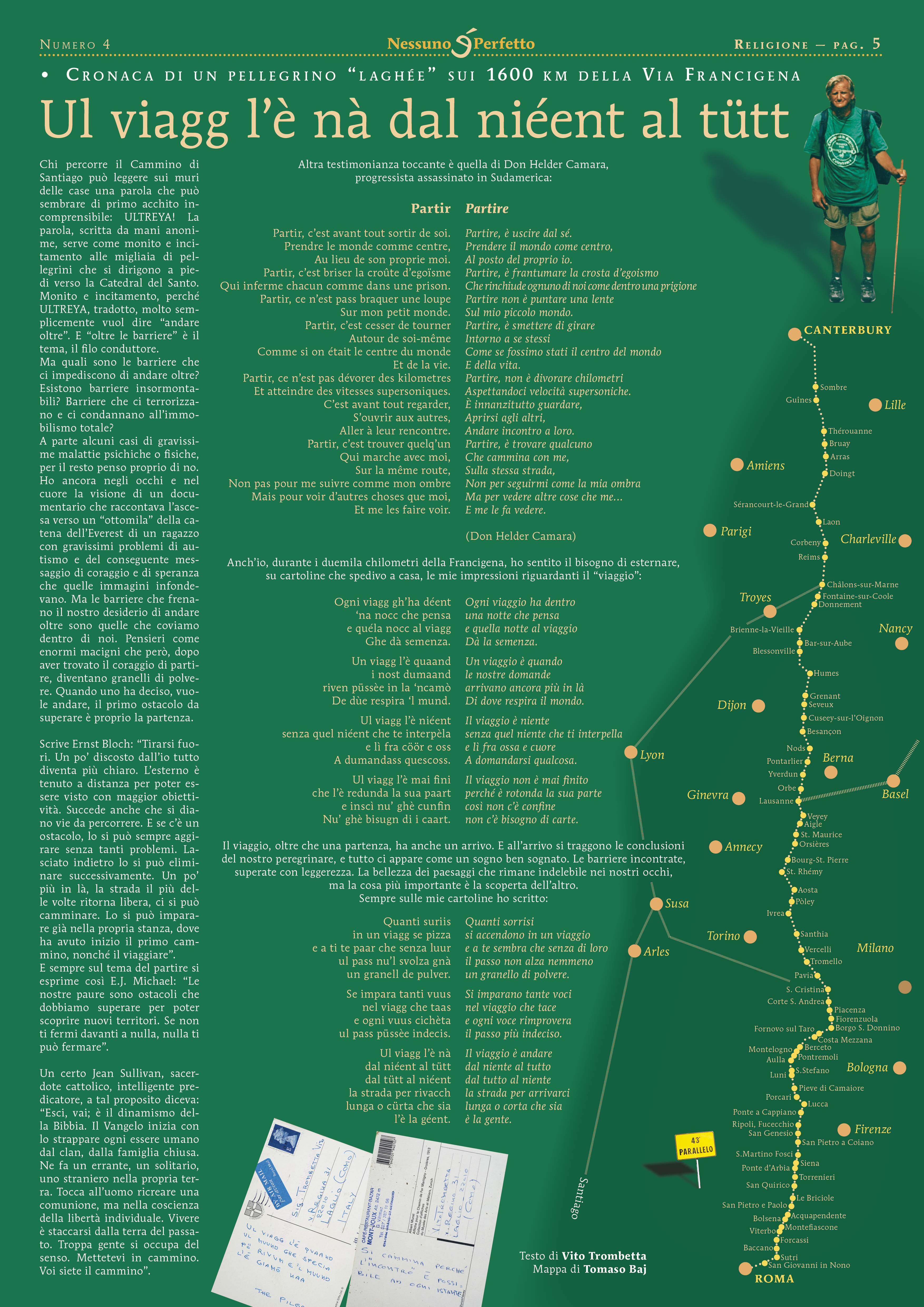 grafica mappa intinerario spirituale