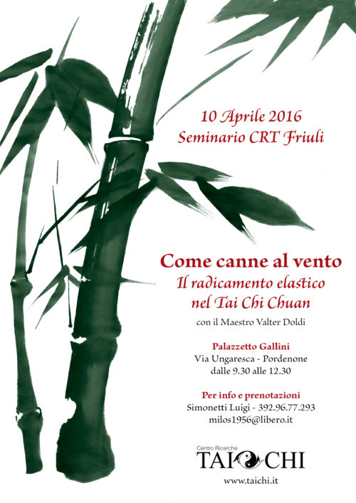 Seminario CRT Friuli - Come canne al Vento