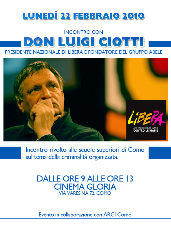 Locandine Invito Don Luigi Ciotti
